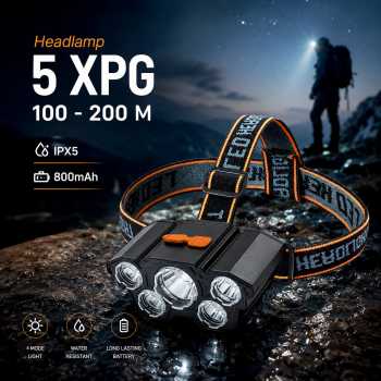 AMARYLLIS Senter LED Kepala Headlamp 5 XPG - L-T21
