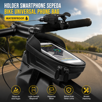 FUJZHE Holder Smartphone Sepeda Bike Universal Phone Bag Waterproof - PB60