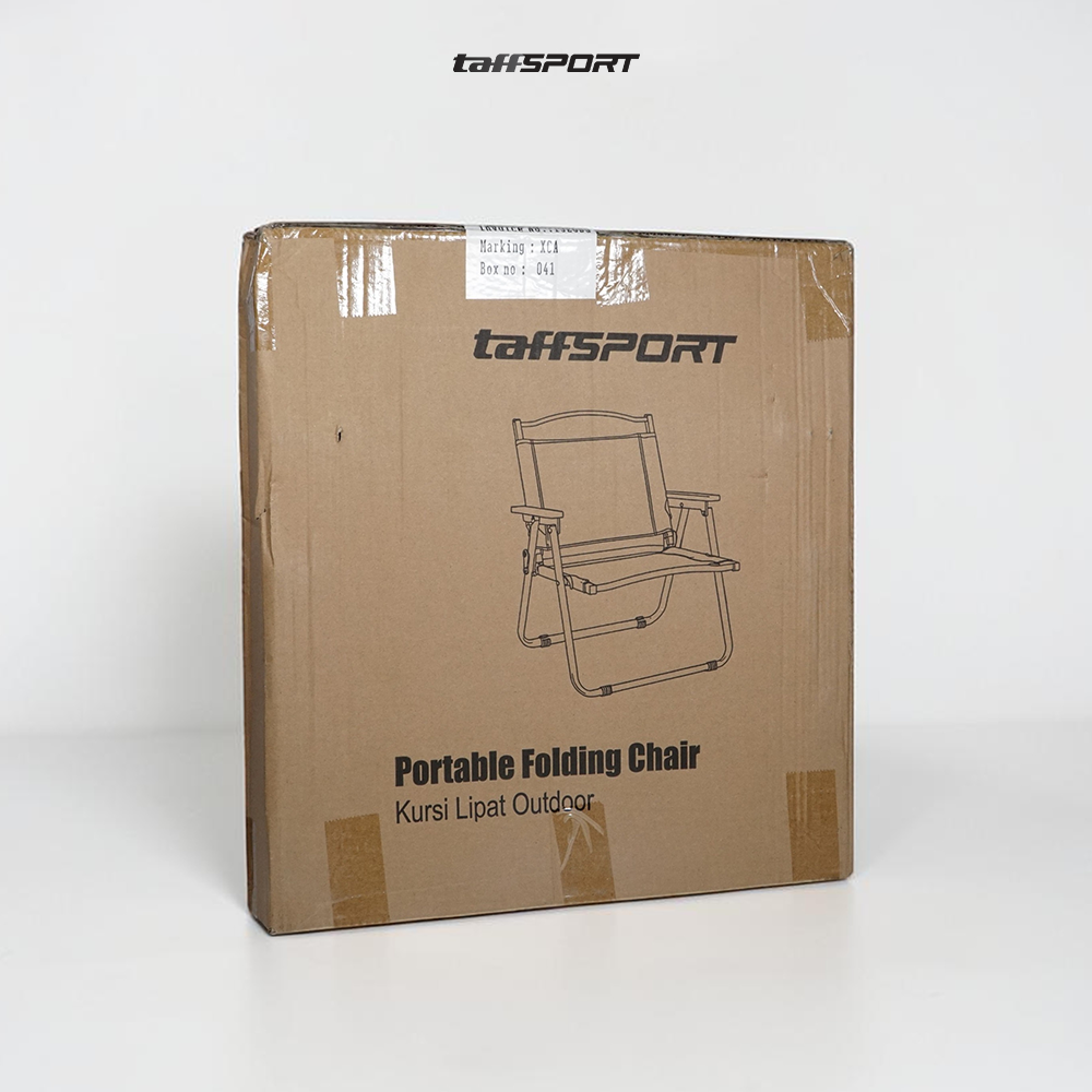 Gambar produk TaffSPORT Kursi Lipat Outdoor Camping Portable Foldable Oxford 600D XL - YH6 - Kemasan