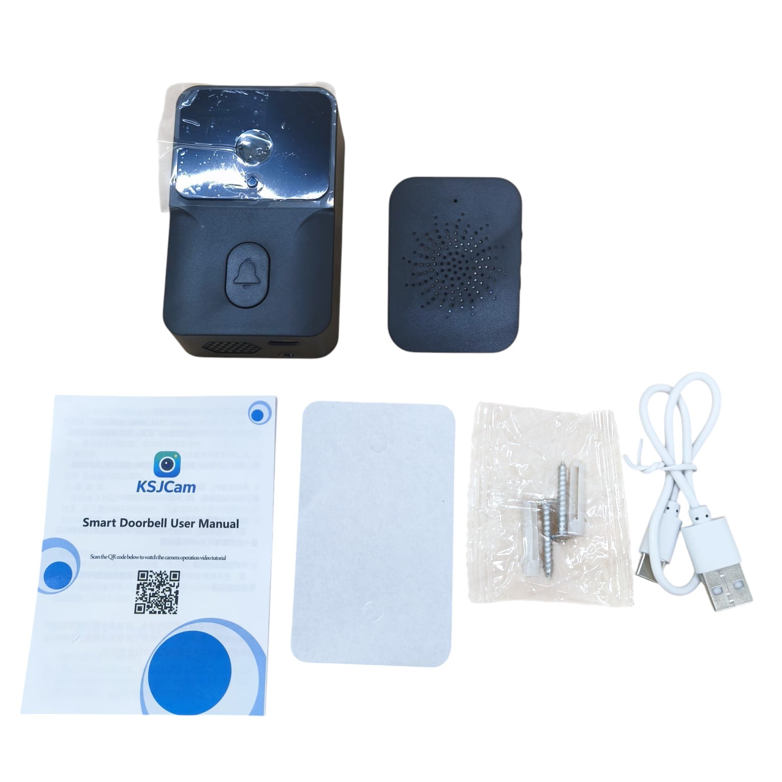 Chim Bel Rumah Smart Doorbell Wireless Video HD WiFi Two Way Audio 3MP - M8 Gambar produk Chim Bel Rumah Smart Doorbell Wireless Video HD WiFi Two Way Audio 3MP - M8 - 8