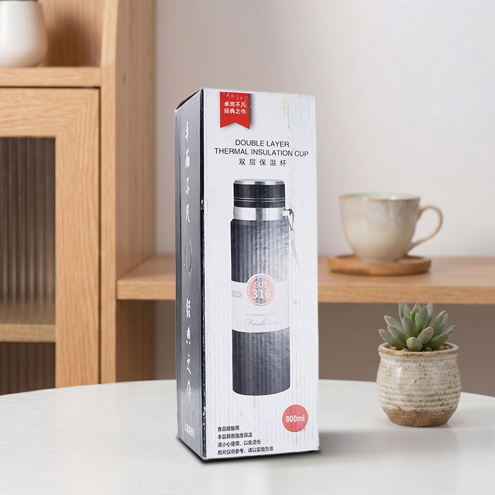 BOUTH Botol Minum Termos Tumbler Air Double Wall Stainless Steel 800ml - A1A5 Gambar produk BOUTH Botol Minum Termos Tumbler Air Double Wall Stainless Steel 800ml - A1A5 - Kemasan