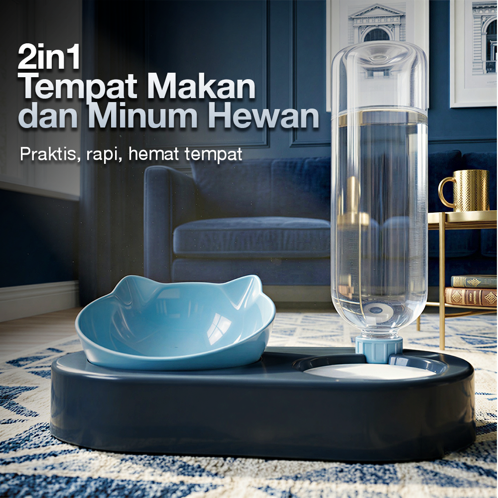 PTLOM Tempat Makan Minum Hewan Peliharaan Kucing Anjing Feeding Dishes - C-505 Gambar produk PTLOM Tempat Makan Minum Hewan Peliharaan Kucing Anjing Feeding Dishes - C-505 - 1