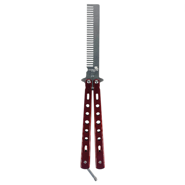 KNIFEZER Pisau Lipat Sisir Besi Butterfly Balisong Training Knife - LF-989 Gambar produk KNIFEZER Pisau Lipat Sisir Besi Butterfly Balisong Training Knife - LF-989 - 1