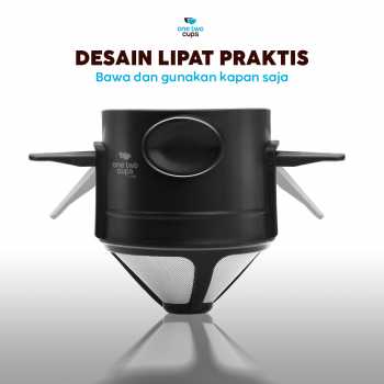 Gambar produk One Two Cups Filter Penyaring Kopi Portable Cone Coffee Dripper - F-402 - 3