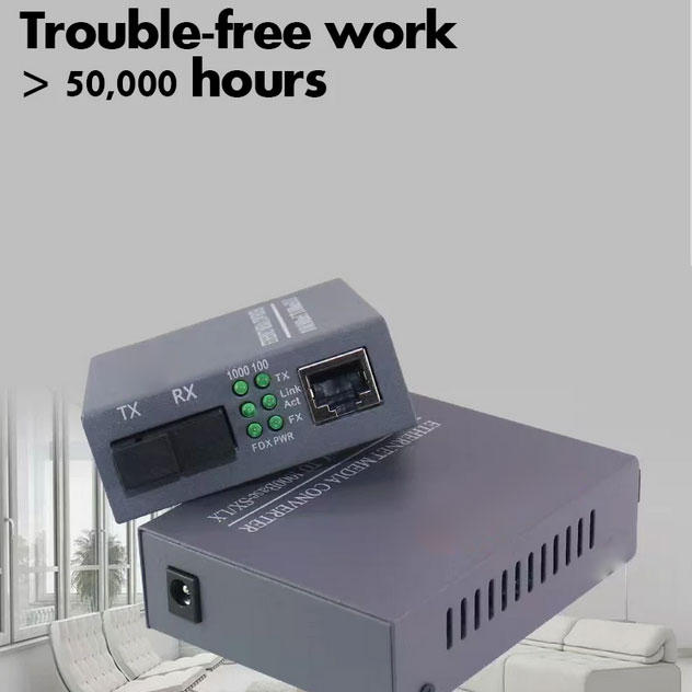 Taffware Gigabit Fiber Optical Ethernet Media Converter 1000Mbps - HTB-GS-03AB Gambar produk Taffware Gigabit Fiber Optical Ethernet Media Converter 1000Mbps - HTB-GS-03AB - 4