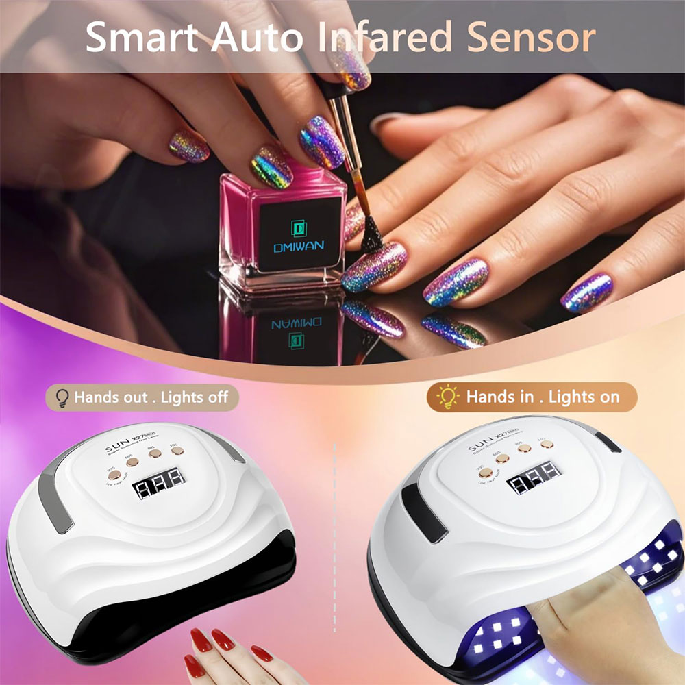 SUN Pengering Kutek UV Lamp Nail Dryer Sensor LCD Display 81 LED 380W - X27 MAX Gambar produk SUN Pengering Kutek UV Lamp Nail Dryer Sensor LCD Display 81 LED 380W - X27 MAX - 5