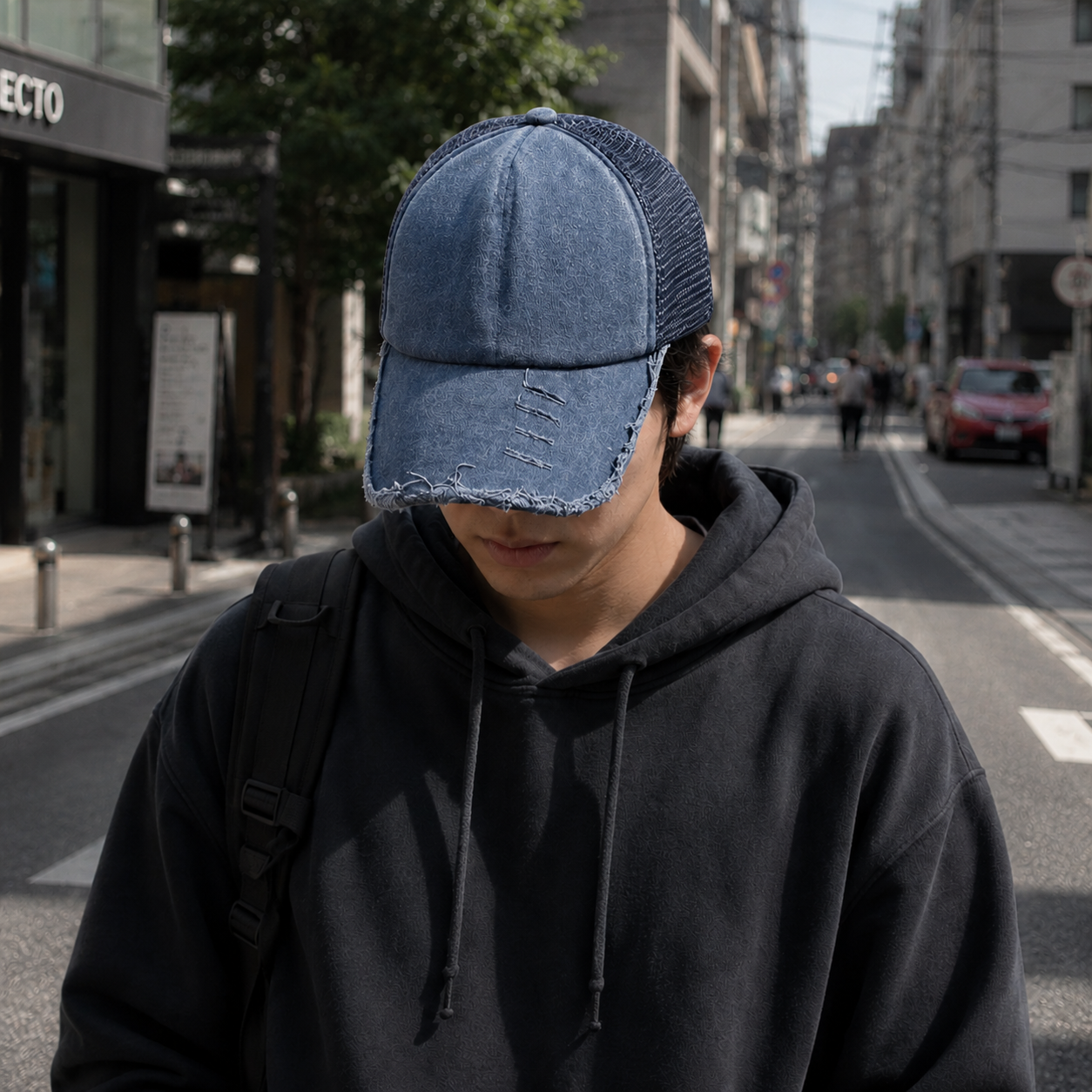 GUDIY Topi Trucker Jaring Mesh Hat Washed Cotton - T300 Gambar produk GUDIY Topi Trucker Jaring Mesh Hat Washed Cotton - T300 - 1