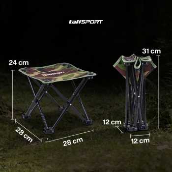 Gambar produk TaffSPORT Kursi Lipat Outdoor Mancing Portable Oxford Folding Chair - ZDY01 - 7