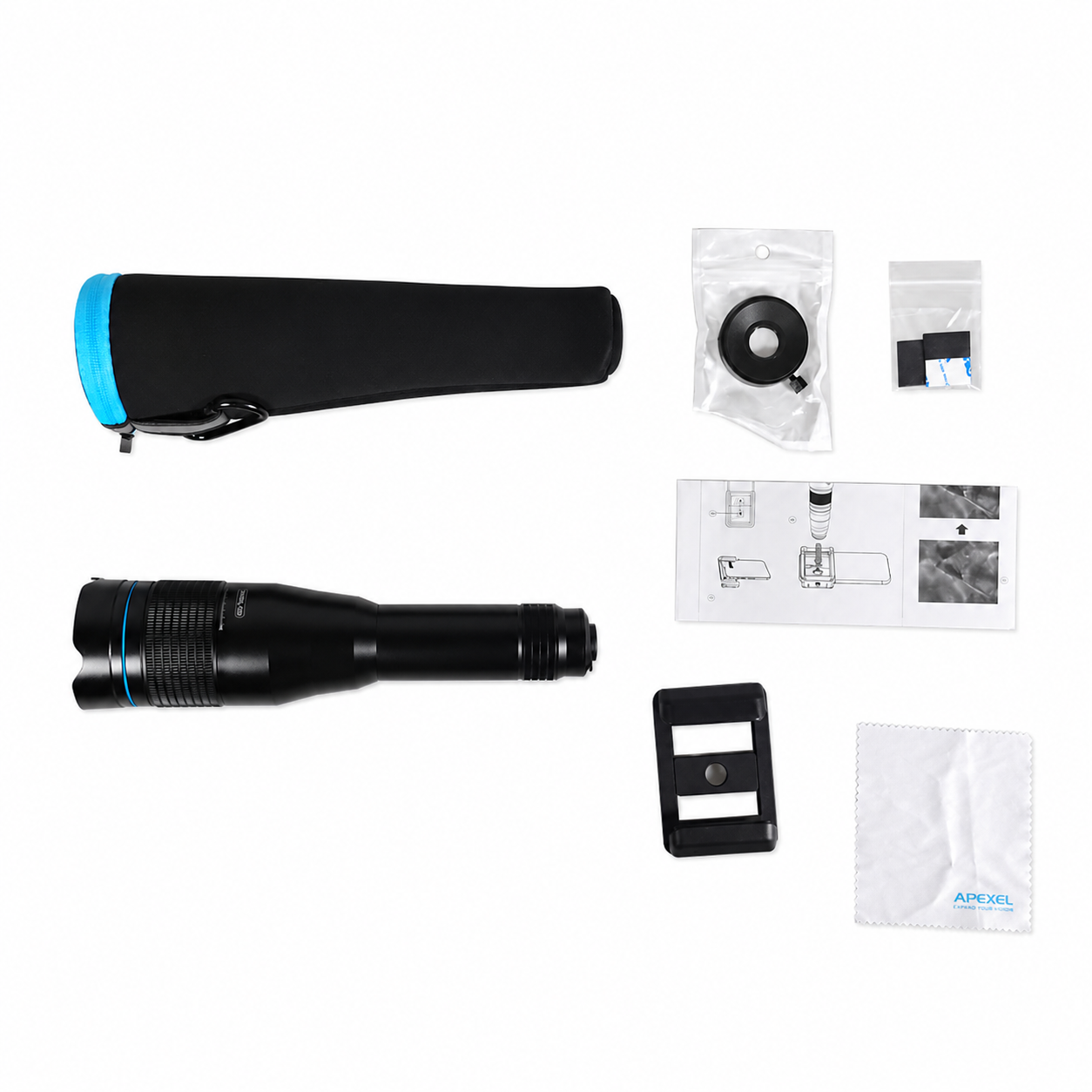 APEXEL Lensa Smartphone Telephoto Lens 60X Zoom - APL-JS60X Gambar produk APEXEL Lensa Smartphone Telephoto Lens 60X Zoom - APL-JS60X - 6