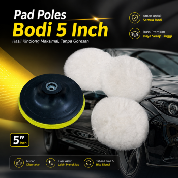OTOHEROES Pad Poles Bodi Mobil Wol Waxing Wheel 5 Inch 3 PCS - DB5