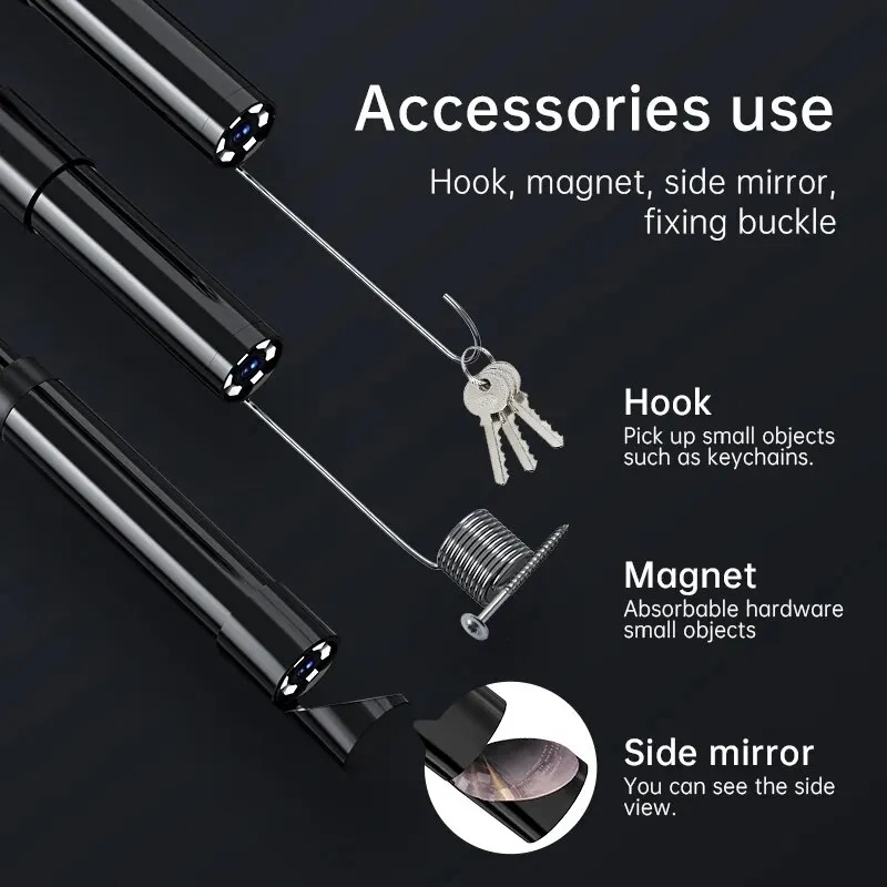 Taffware Kamera Endoskop Industrial Borescope 2.4 Inch IP67 2000mAh 5M - G20 Gambar produk Taffware Kamera Endoskop Industrial Borescope 2.4 Inch IP67 2000mAh 5M - G20 - 6