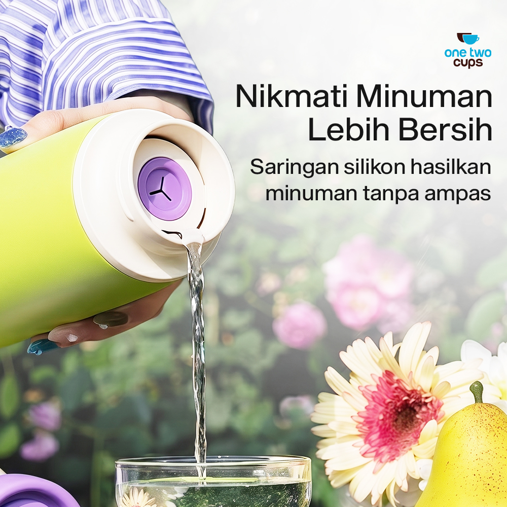 One Two Cups Botol Minum Tumbler Air BPA Free Stainless Steel 520ml - CL520 Gambar produk One Two Cups Botol Minum Tumbler Air BPA Free Stainless Steel 520ml - CL520 - 2