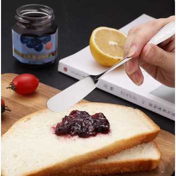 TaffHOME Pisau Mentega Selai Jam Spread Stainless Steel Butter Knife - Z15