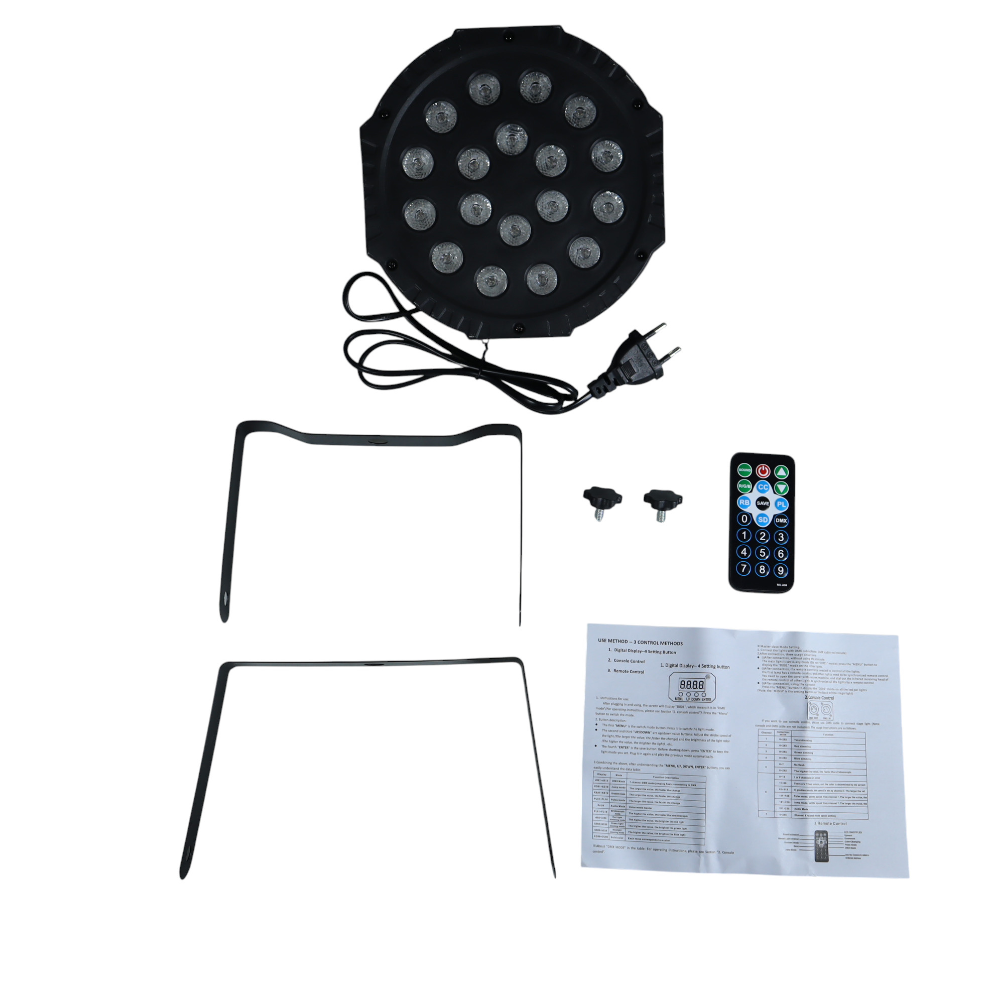 SHIELD Lampu Panggung LED Remote Control Stage Light DMX512 RGBW 18W - SH18W Gambar produk SHIELD Lampu Panggung LED Remote Control Stage Light DMX512 RGBW 18W - SH18W - 7