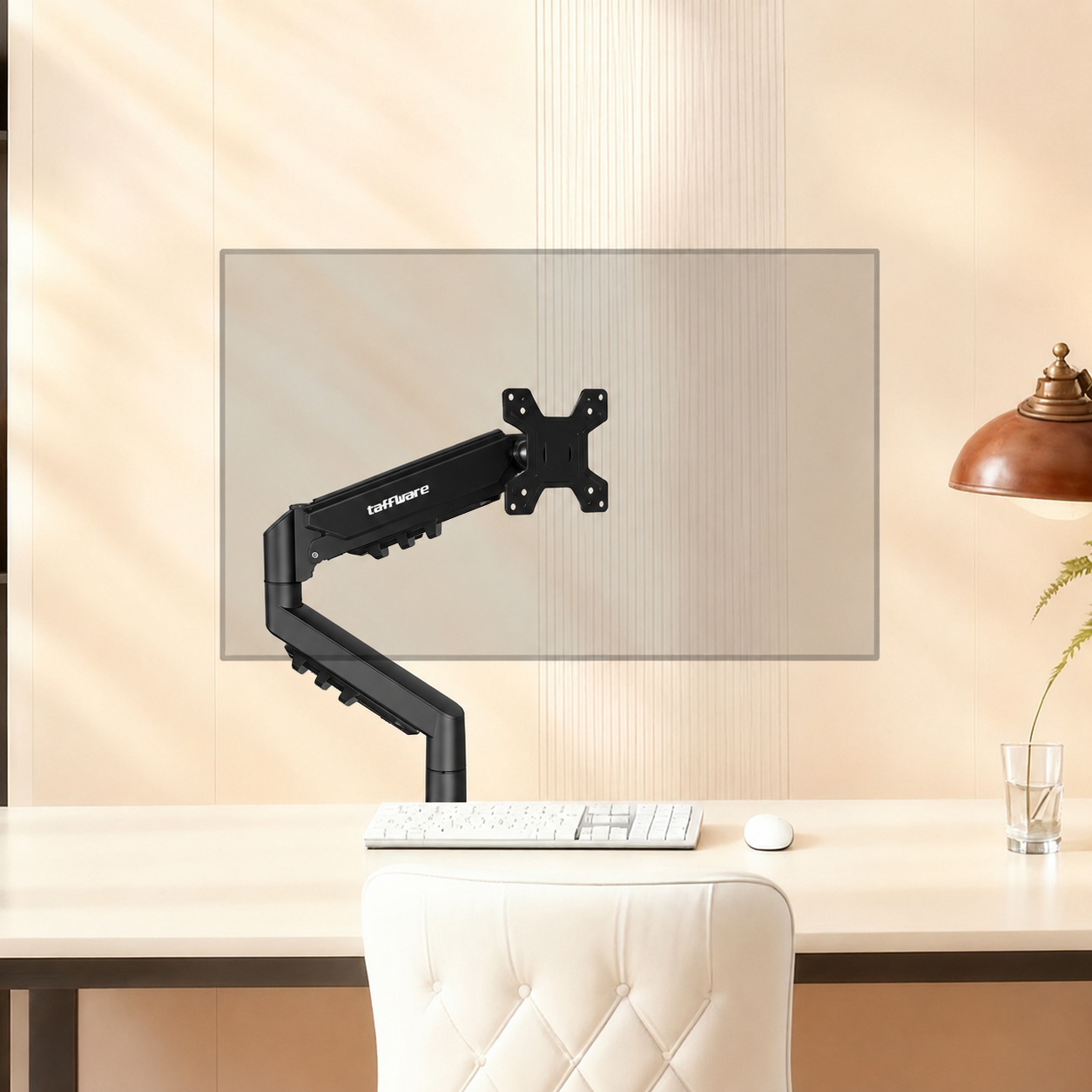 Taffware Bracket Monitor Table Mount Clamp VESA 100x100 17-32 Inch TV - F80 Gambar produk Taffware Bracket Monitor Table Mount Clamp VESA 100x100 17-32 Inch TV - F80 - 3