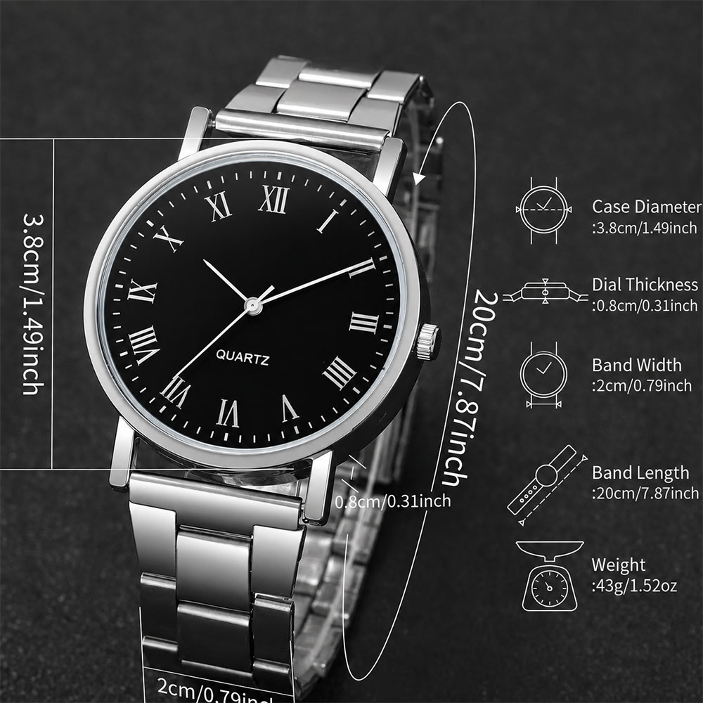 MODIYA Jam Tangan Analog Pria Elegant Quartz Stainless Steel 38mm - 23100 Gambar produk MODIYA Jam Tangan Analog Pria Elegant Quartz Stainless Steel 38mm - 23100 - 5