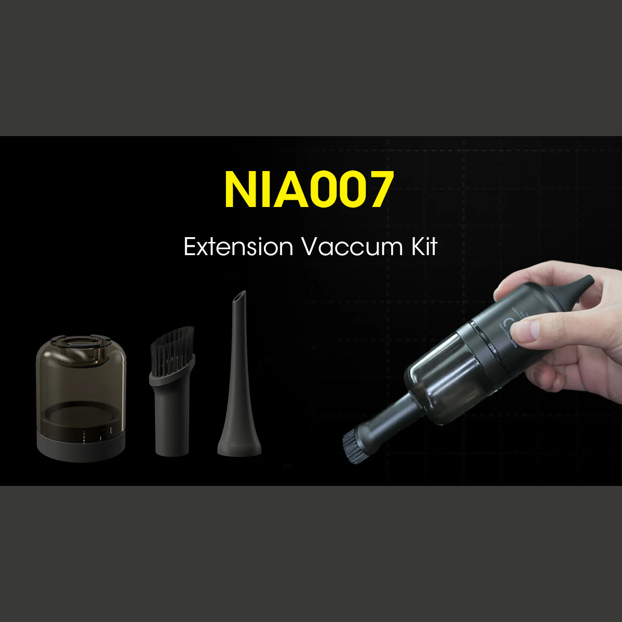 Gambar produk NITECORE Extension Vacuum Kit Nozzle Dust Bin 3in1 for BB Nano Blower - NIA007 - 2