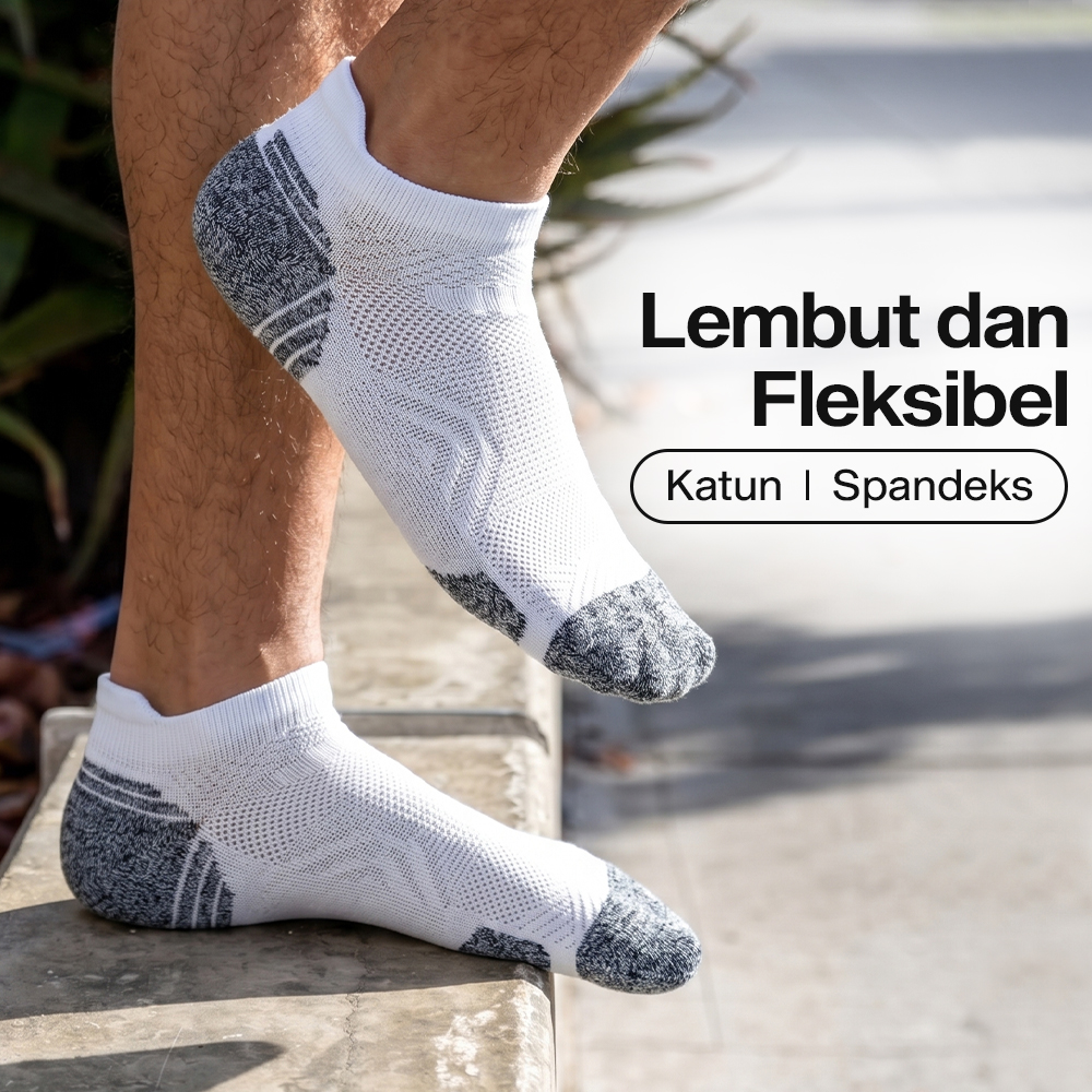 UG Kaos Kaki Ankle Olahraga Breathable Sock Unisex 33-37 3 Pasang - UP6-014 Gambar produk UG Kaos Kaki Ankle Olahraga Breathable Sock Unisex 33-37 3 Pasang - UP6-014 - 3