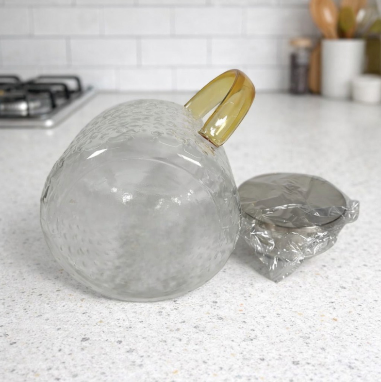 One Two Cups Teko Pitcher Kaca Tahan Panas Api Heat Proof Water Jug 1L - BR-11 Gambar produk One Two Cups Teko Pitcher Kaca Tahan Panas Api Heat Proof Water Jug 1L - BR-11 - 3