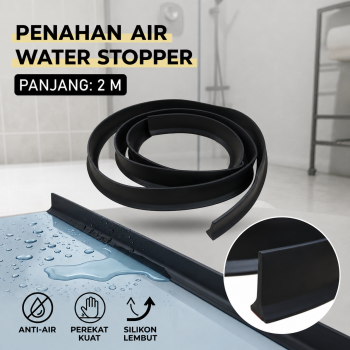 TaffHOME Penahan Air Kamar Mandi WC Water Stopper Silikon Strip - AHW58