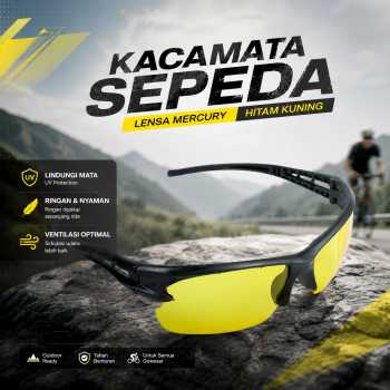 Gambar produk OULAIOU HAOGHIMENG Kacamata Sepeda Lensa Mercury Cycling Outdoor Sport - 3015