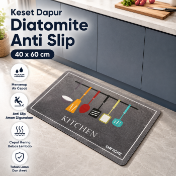 TaffHOME Keset Dapur Living Room Kitchen Diatomite Anti Slip 40x60cm - D330