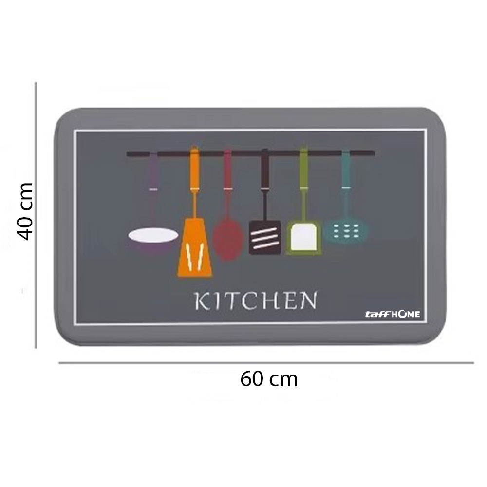 TaffHOME Keset Dapur Living Room Kitchen Diatomite Anti Slip 40x60cm Kitchen Spatula - D330 Gambar produk TaffHOME Keset Dapur Living Room Kitchen Diatomite Anti Slip 40x60cm Kitchen Spatula - D330 - 7