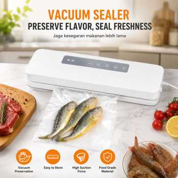 XinBao Alat Vakum Makanan Vacuum Sealer Packaging Machine 60kPa 110W - QH-56