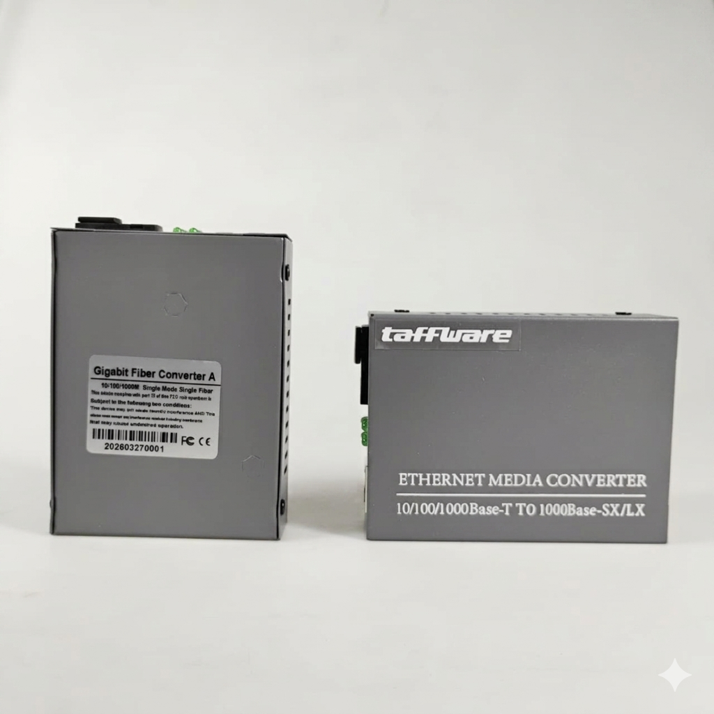 Taffware Gigabit Fiber Optical Ethernet Media Converter 1000Mbps - HTB-GS-03AB Gambar produk Taffware Gigabit Fiber Optical Ethernet Media Converter 1000Mbps - HTB-GS-03AB - 3