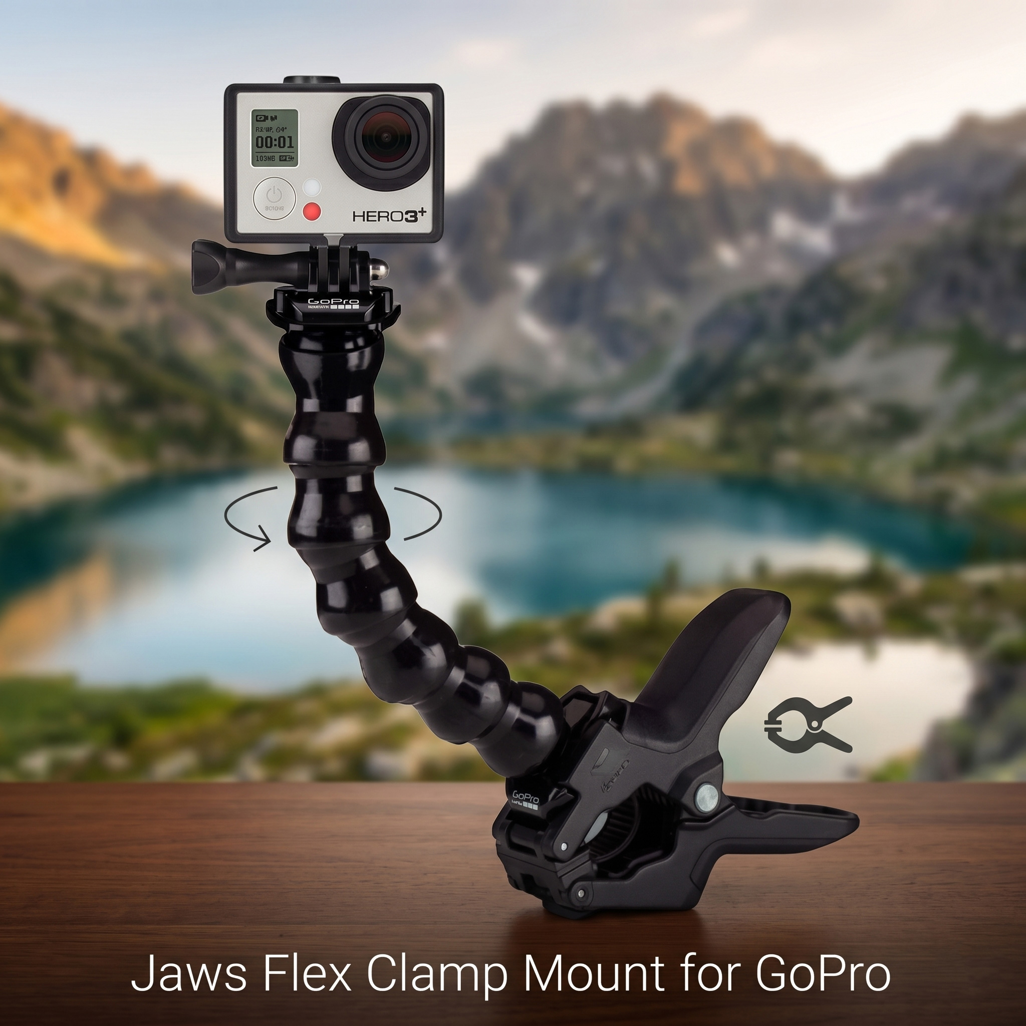 Jaws Flex Clamp Mount for Action Cam GoPro and Xiaomi Yi - XH0571 Gambar produk Jaws Flex Clamp Mount for Action Cam GoPro and Xiaomi Yi - XH0571 - Utama