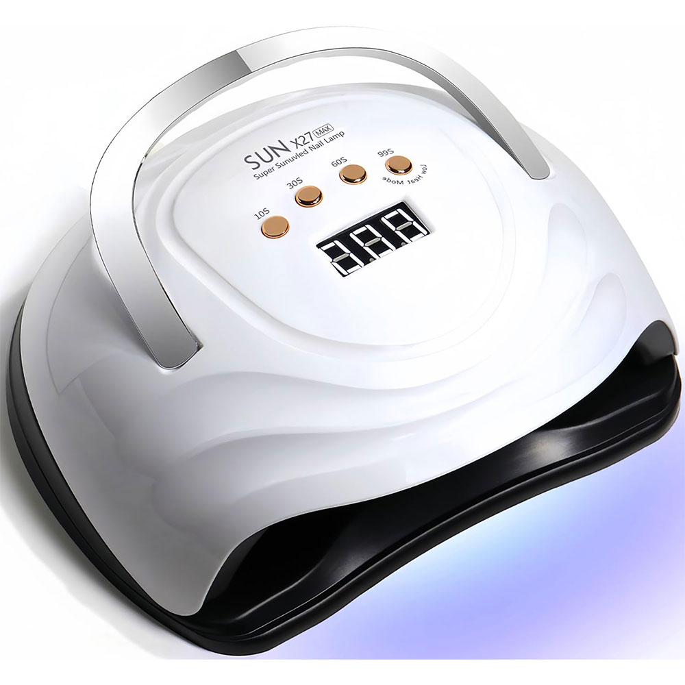SUN Pengering Kutek UV Lamp Nail Dryer Sensor LCD Display 81 LED 380W - X27 MAX Gambar produk SUN Pengering Kutek UV Lamp Nail Dryer Sensor LCD Display 81 LED 380W - X27 MAX - Kemasan