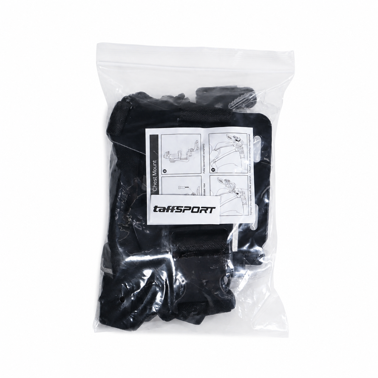 TaffSPORT Chest Strap Harness Belt Adjustable for GoPro and Smartphone - G-11 Gambar produk TaffSPORT Chest Strap Harness Belt Adjustable for GoPro and Smartphone - G-11 - Kemasan