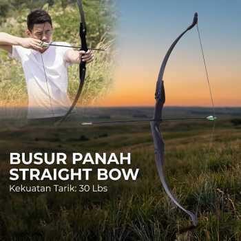 WOSPORT Busur Panah Powerful Straight Archery Bow - JH814