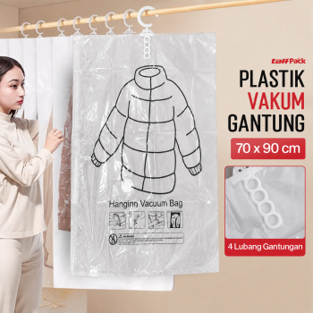 TaffPACK Plastik Vakum Gantung Pakaian Vacuum Compression Bag 1 PCS - MBF70