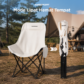 Gambar produk TaffSPORT Kursi Lipat Outdoor Camping Portable Oxford Folding Chair - TP2 - 1