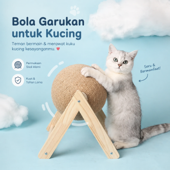 PETRAVEL Bola Garukan Cakaran Kucing Cat Scratcher Toy - PR935