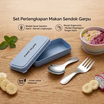 TaffHOME Set Perlengkapan Makan Sendok Garpu Mini Cutlery Set 2 PCS - R-304