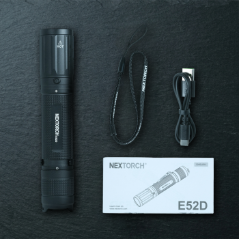 Gambar produk NEXTORCH Lampu Senter LED Mini Bright Tactical USB Type C 3700 Lumens - E52D - 8