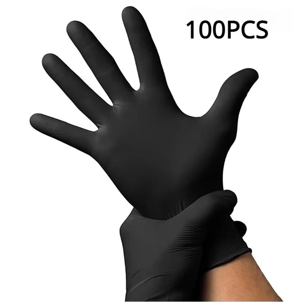 Hobf Sarung Tangan Nitril Karet Cuci Piring Cleaning Gloves Disposable M - ST010 Gambar produk Hobf Sarung Tangan Nitril Karet Cuci Piring Cleaning Gloves Disposable M - ST010 - Kemasan