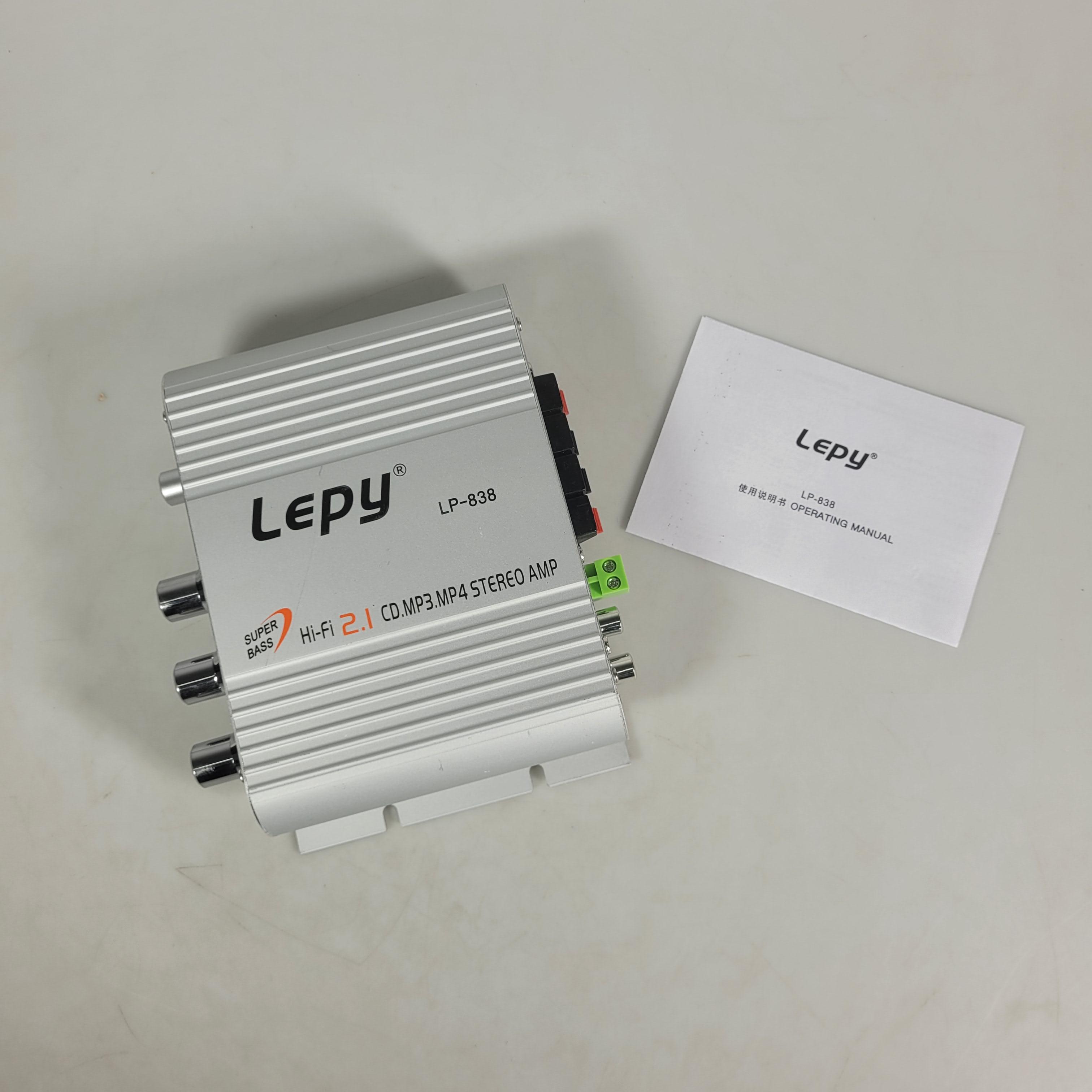 Lepy HiFi Stereo Amplifier Treble Bass Booster - LP-838 Gambar produk Lepy HiFi Stereo Amplifier Treble Bass Booster - LP-838 - 8