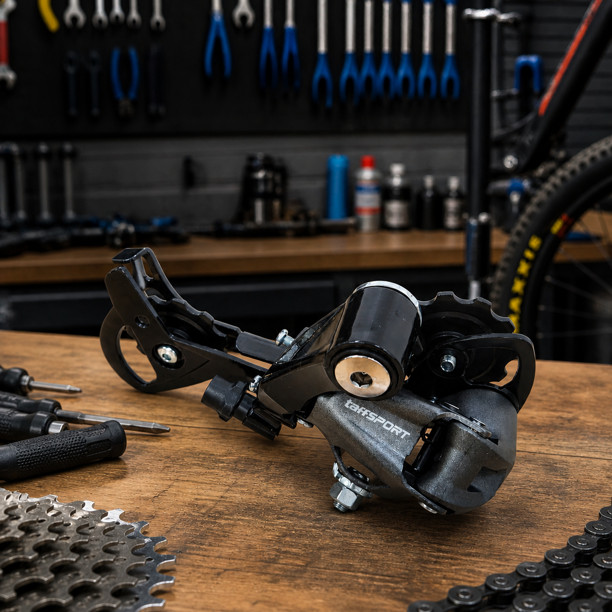 TaffSPORT Force Rear Derailleur Sepeda Bicycle 9 Speed 28-34T - RD-M390 Gambar produk TaffSPORT Force Rear Derailleur Sepeda Bicycle 9 Speed 28-34T - RD-M390 - 1