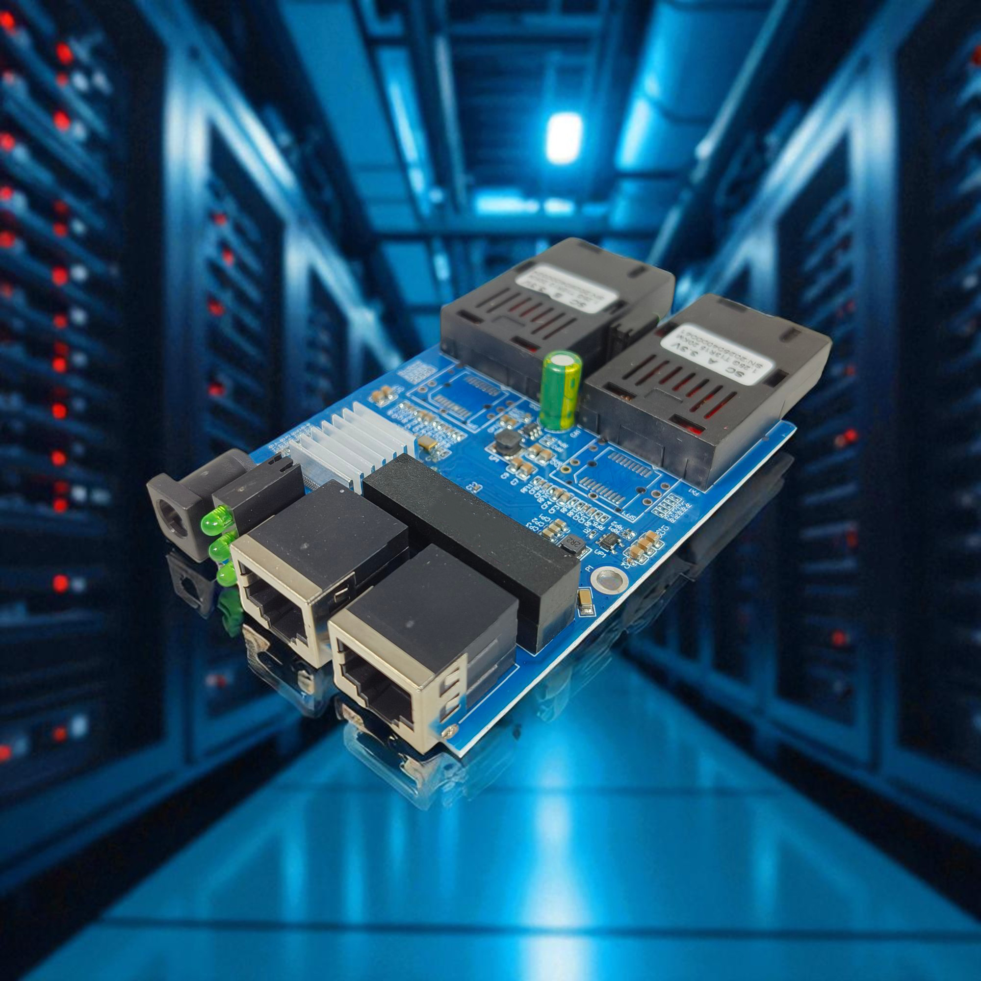 TNK Gigabit Fiber Optical Ethernet Media Converter - 2GF2GE Gambar produk TNK Gigabit Fiber Optical Ethernet Media Converter - 2GF2GE - 4