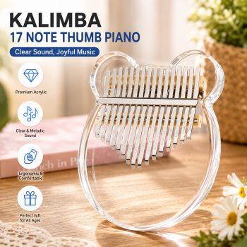 Miwayer Kalimba Thumb Piano Musical Toys 17 Note Sound Acrylic - HRU-003