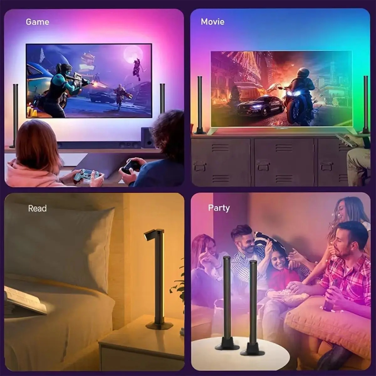 TaffLED Lampu Meja Hias Bluetooth RGBW Atmosphere Lamp USB 5W - TW70 Gambar produk TaffLED Lampu Meja Hias Bluetooth RGBW Atmosphere Lamp USB 5W - TW70 - Kemasan