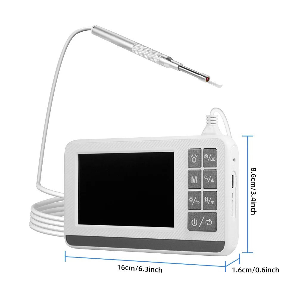 Taffware Kamera Pembersih Telinga Otoskop Endoscope 4.3 Inch IPS 1MP - P60 Gambar produk Taffware Kamera Pembersih Telinga Otoskop Endoscope 4.3 Inch IPS 1MP - P60 - Kemasan
