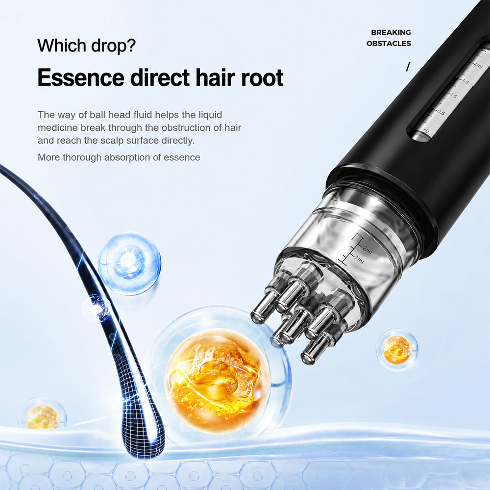YIBER Scalp Applicator Hair Oil Massager Sisir Pijat Kulit Kepala 15ml - YSP15 Gambar produk YIBER Scalp Applicator Hair Oil Massager Sisir Pijat Kulit Kepala 15ml - YSP15 - 2