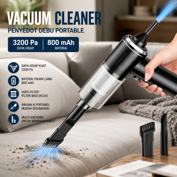 HAOYUNMA Vacuum Cleaner Penyedot Debu Portable 3200Pa 800mAh - AS-228