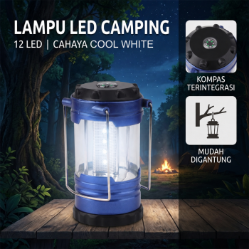 Kaiyun Lampu LED Camping Gantung Waterproof Emergency Lamp Cool White - 9789