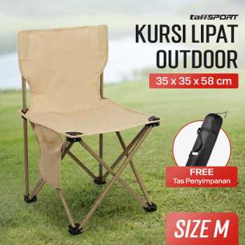 TaffSPORT Kursi Lipat Outdoor Camping Portable Oxford Folding Chair - BD852