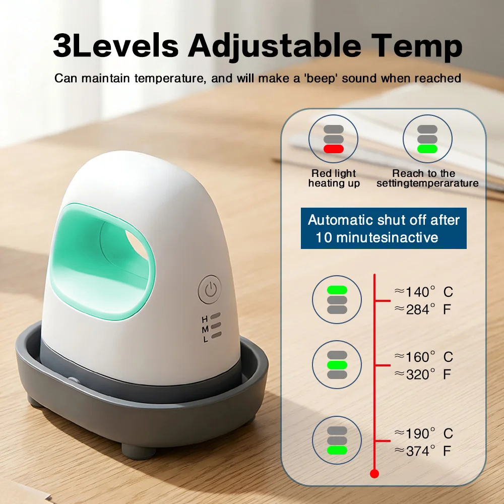 Taffware Mesin Heat Press Kaos Sablon Mini Adjustable Temperature 250W - AB106 Gambar produk Taffware Mesin Heat Press Kaos Sablon Mini Adjustable Temperature 250W - AB106 - 2